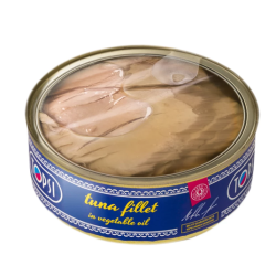 فیله ماهی تون در روغن گیاهی