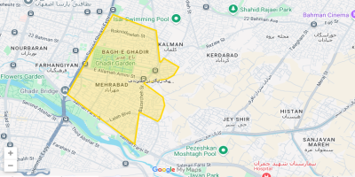 محدوده پیک رایگان فروشگاه نیک چیک